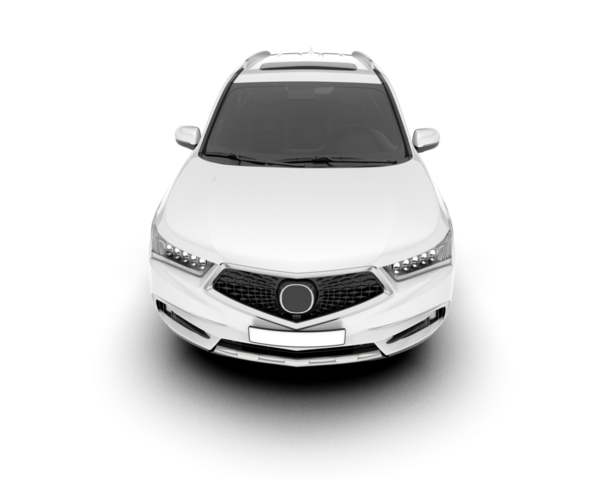 modern araba kırpma yolu ile beyaz arkaplanda izole