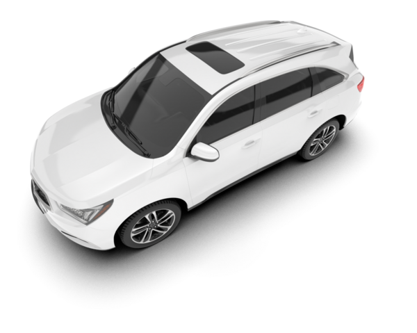 araba beyaz arkaplanda izole edildi