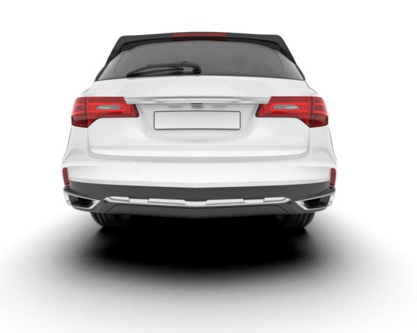 modern araba arka görünümü