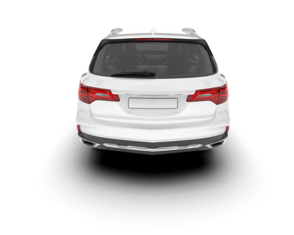 araba arka planı beyaz arkaplanda izole edildi