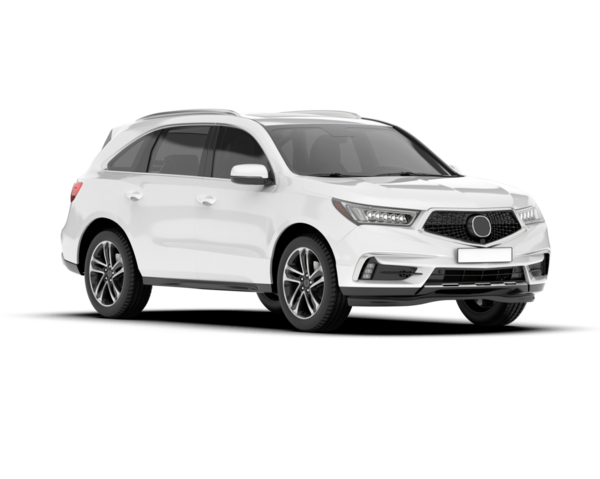 Modern SUV arabası. 3d oluşturma