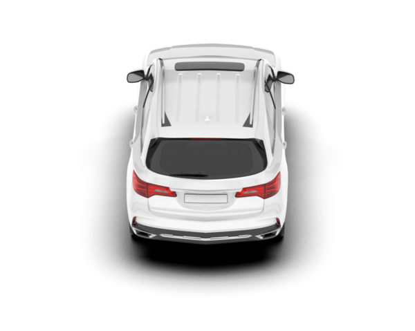 Araba yan görüntüsü beyaz arkaplanda izole edilmiş. vektör illüstrasyonu.