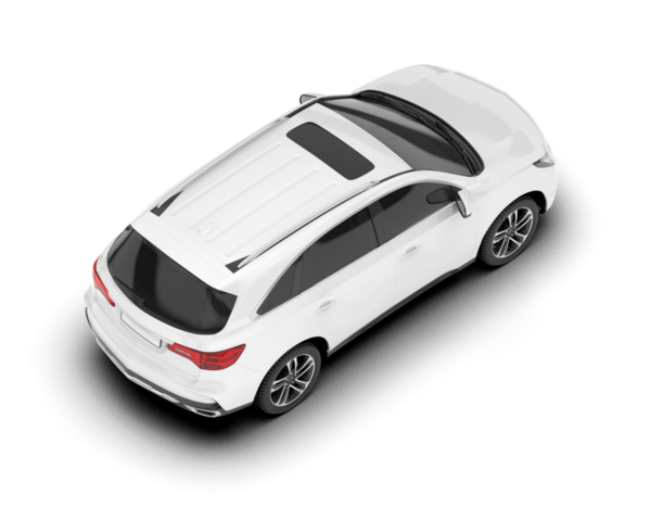 Beyaz arkaplandaki araba