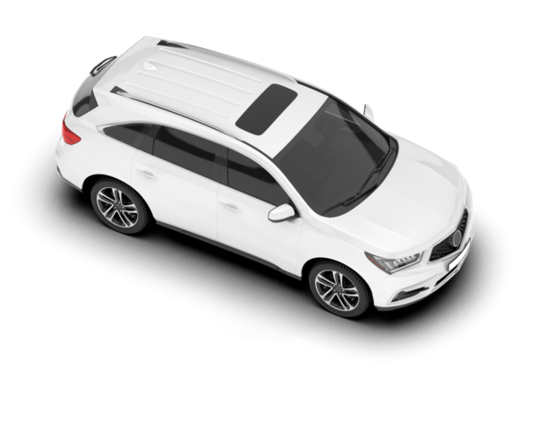 Beyaz bir arka planda beyaz araba