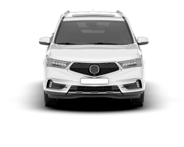 araba beyaz arkaplanda izole edildi