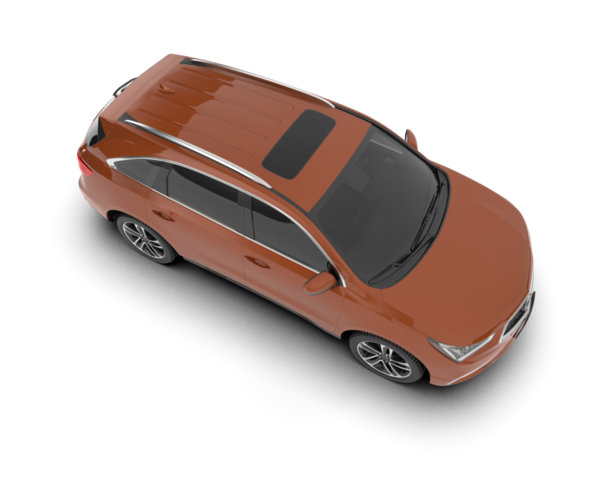 Siyah arka planda modern lüks bir araba. 3d oluşturma.