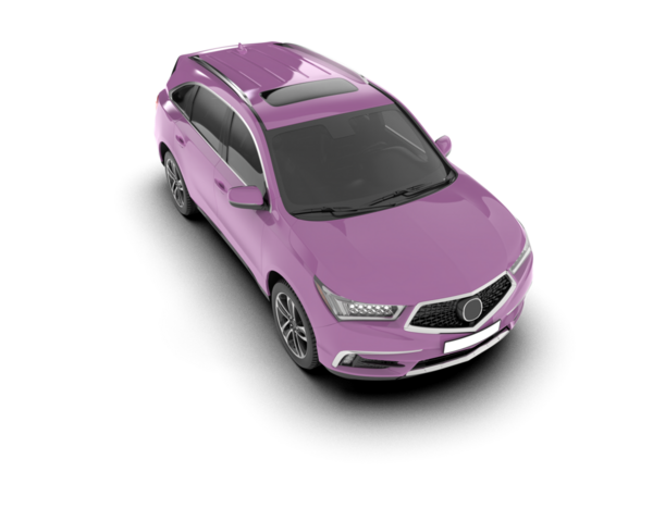 Modern kompakt araba. 3d oluşturma