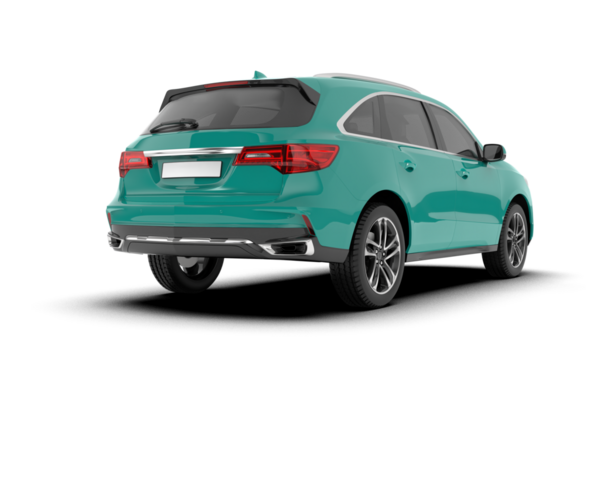 Modern kompakt araba beyaz arka planda izole edilmiş. 3d illüstrasyon