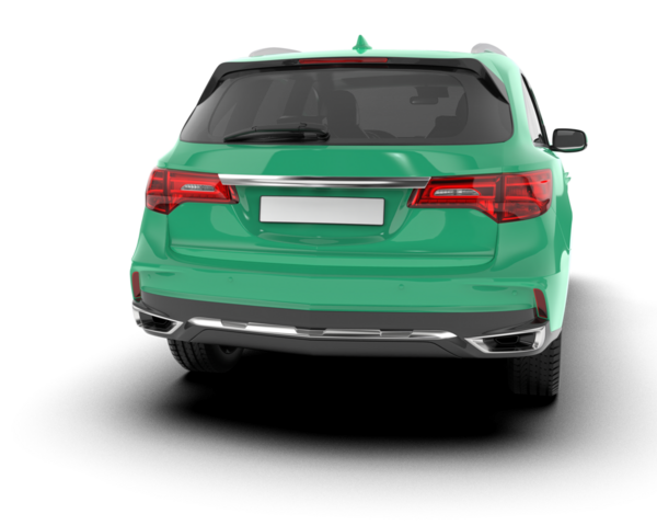 modern yeşil araba beyaz arka planda kırpma ile izole