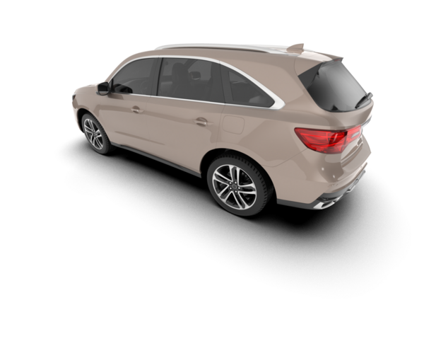 Beyaz arka planda gerçekçi bir araba. yüksek kaliteli resimleme