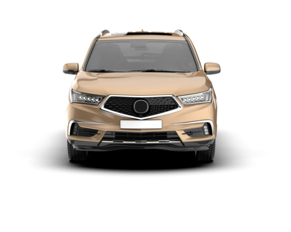 Beyaz arka planda lüks modern araba