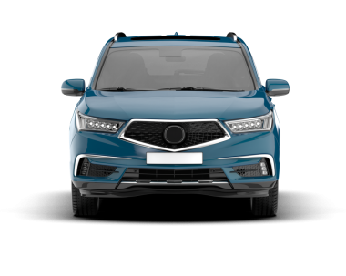 Modern kompakt araba. Araba önü manzaralı. Ön manzara. 3d oluşturma.