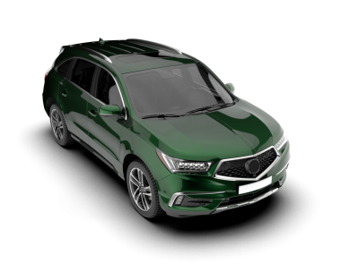 yeşil modern sedan araba