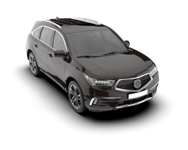 Beyaz arka planda bir araba. 3d oluşturma