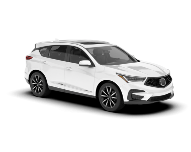 modern beyaz araba gri arka planda izole edildi