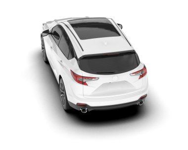 modern beyaz araba beyaz arka plan üzerinde izole