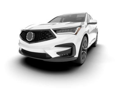 Modern lüks araba beyaz üzerine. 3d illüstrasyon