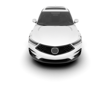 Araba modern araba manzaralı. beyaz arkaplanda izole