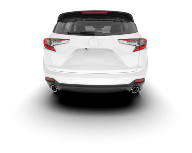 Tasarım için beyaz boş bir araba. 3d illüstrasyon