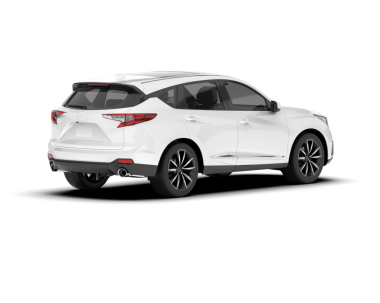 Beyaz, modern, beyaz bir araba. yan görünüm.