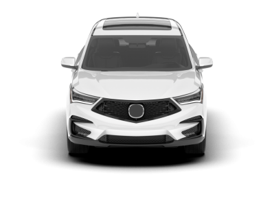 Gerçekçi bir SUV arabası. Ön manzara. 3D görüntüleme - illüstrasyon