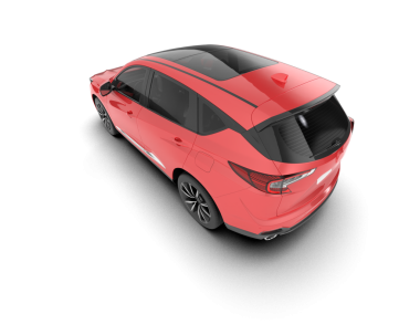 araba beyaz arkaplanda izole edildi