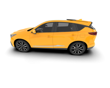 Beyaz arka planda modern lüks bir araba. 3d illüstrasyon