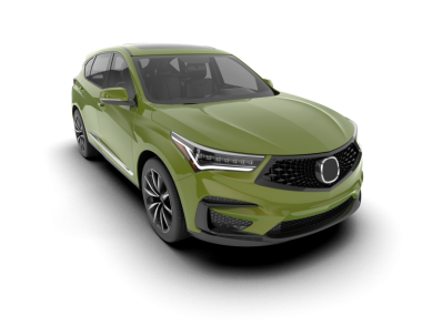 Beyaz stüdyo arka planında izole edilmiş 3 boyutlu markasız bir SUV.