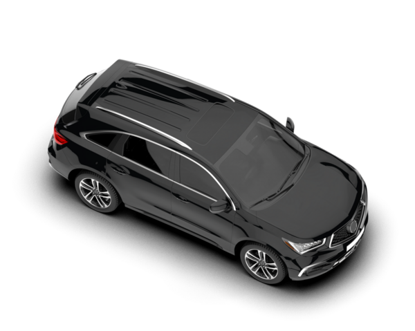 Araç beyaz arkaplanda izole edildi. 3 boyutlu görüntüleme - kenar