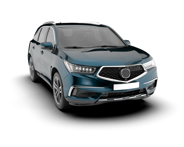 modern SUV aracı kırpma yolu ile beyaz arka planda izole edildi. 3d oluşturma