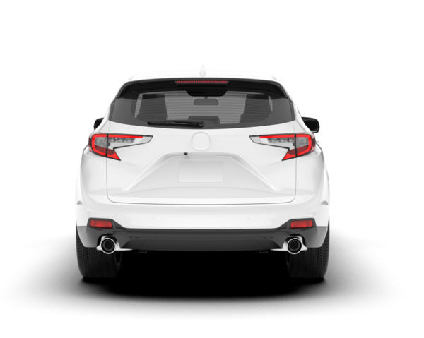 Arka planda beyaz araba, 3 boyutlu görüntüleme