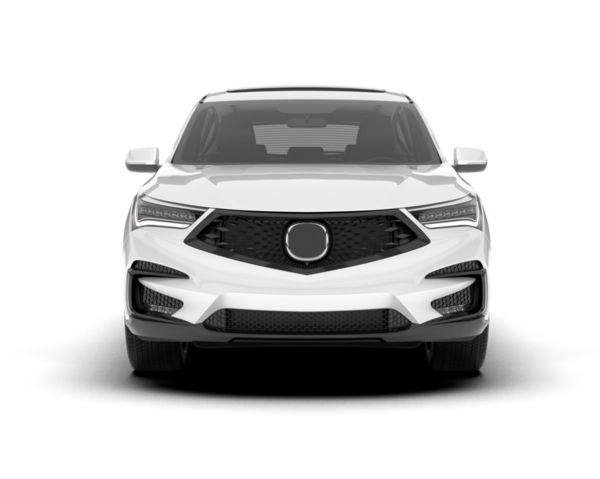 modern araba beyaz arka planda izole edilmiş.