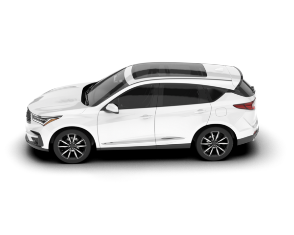 Beyaz modern SUV arka planda izole edildi. 3 boyutlu illüstrasyon. yüksek kalite