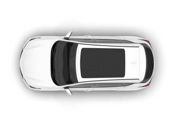 Bir arabanın üst görüntüsü