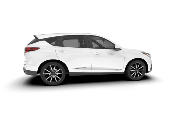 beyaz modern araba beyaz arka planda izole.