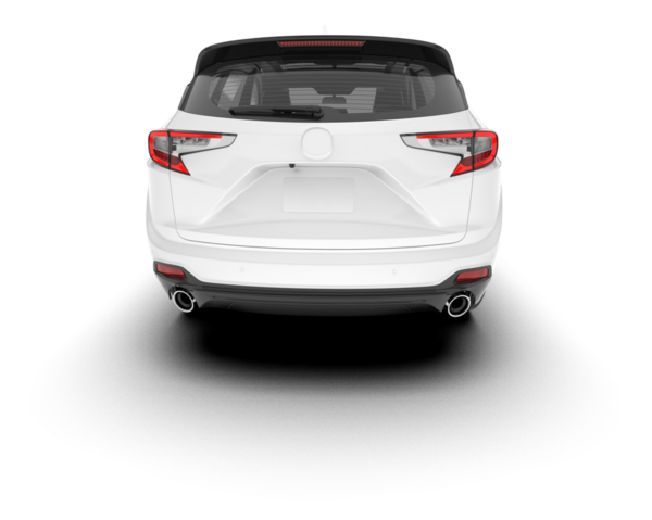 Tasarım için beyaz boş bir araba. 3d illüstrasyon