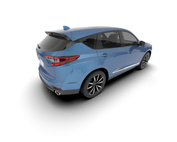 Beyaz arka planda modern lüks bir araba. 3d oluşturma