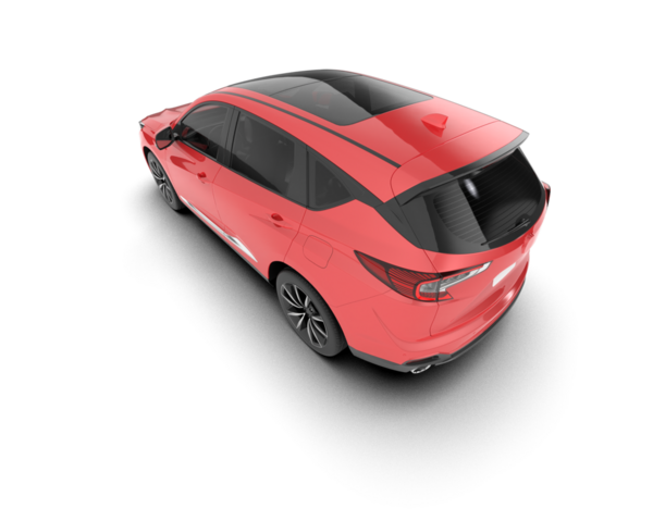 araba beyaz arkaplanda izole edildi