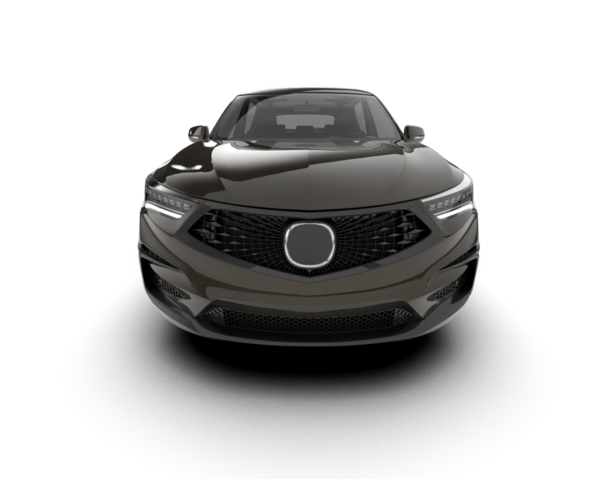 Araba beyaz arka planda izole edilmiş. 3d illüstrasyon