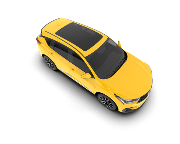 Siyah arka planda modern sarı araba.