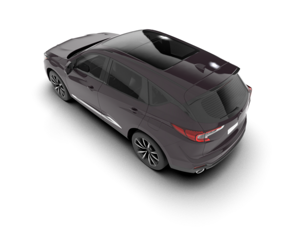 Beyaz arka planda modern bir araba. 3d oluşturma