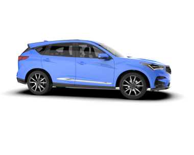 Beyaz arka planda modern bir araba. 3d oluşturma