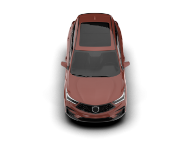 modern araba gri arka planda izole edildi