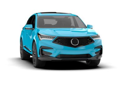 modern mavi araba beyaz arkaplanda izole edildi