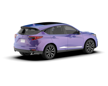 Beyaz arka planda modern bir araba. 3d oluşturma