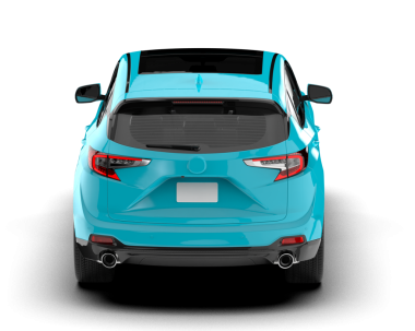 Beyaz arka planda modern araba. 3d oluşturma