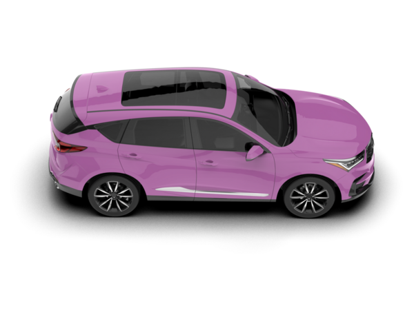 modern pembe araba beyaz arka planda izole edilmiş.