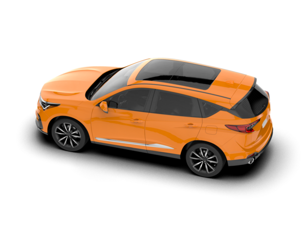 Modern araba arka planda izole edilmiş. 3D görüntüleme - illüstrasyon