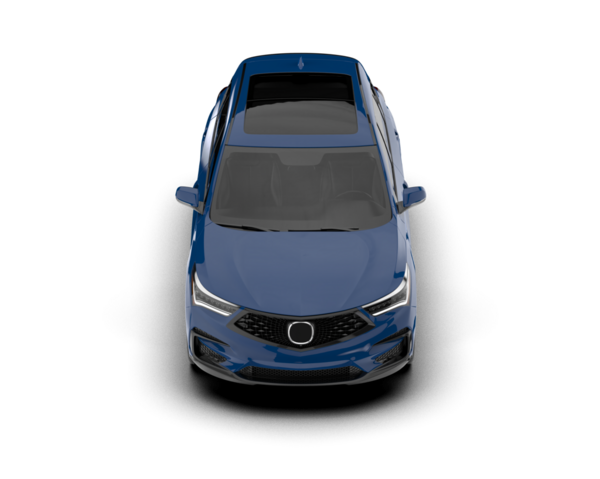 Siyah arka planda modern elektrikli araba. 3d illüstrasyon - oluşturma.