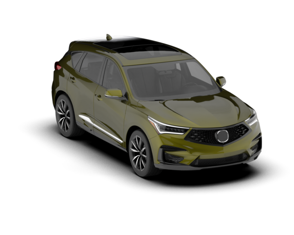 Modern araba arka planda izole edilmiş. 3D görüntüleme - illüstrasyon